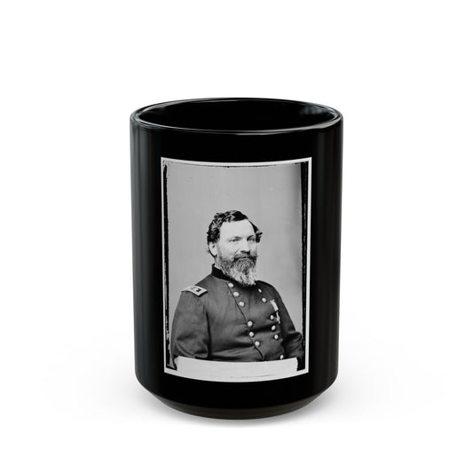 Portrait Of Maj. Gen. John Sedgwick, Officer Of The Federal Army (U.S. Civil War) Black Coffee Mug-15oz-The Sticker Space