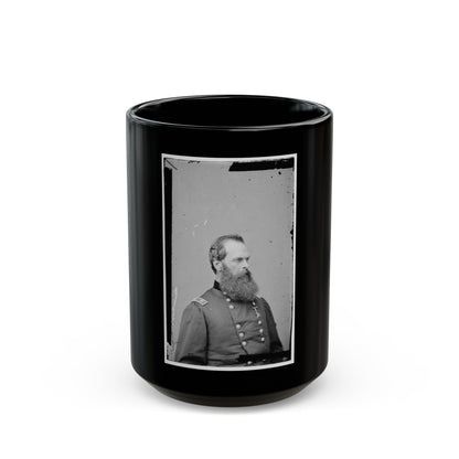 Portrait Of Maj. Gen. John W. Geary, Officer Of The Federal Army (U.S. Civil War) Black Coffee Mug-15oz-The Sticker Space