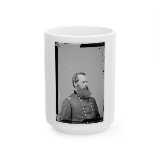 Portrait Of Maj. Gen. John W. Geary, Officer Of The Federal Army (U.S. Civil War) White Coffee Mug-15oz-The Sticker Space