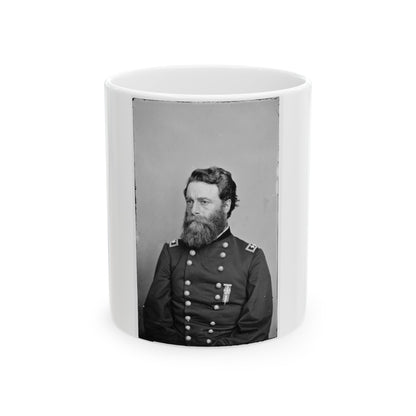 Portrait Of Maj. Gen. Joseph A. Mower, Officer Of The Federal Army (U.S. Civil War) White Coffee Mug-11oz-The Sticker Space