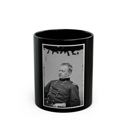 Portrait Of Maj. Gen. Joseph Hooker, Officer Of The Federal Army (U.S. Civil War) Black Coffee Mug-11oz-The Sticker Space