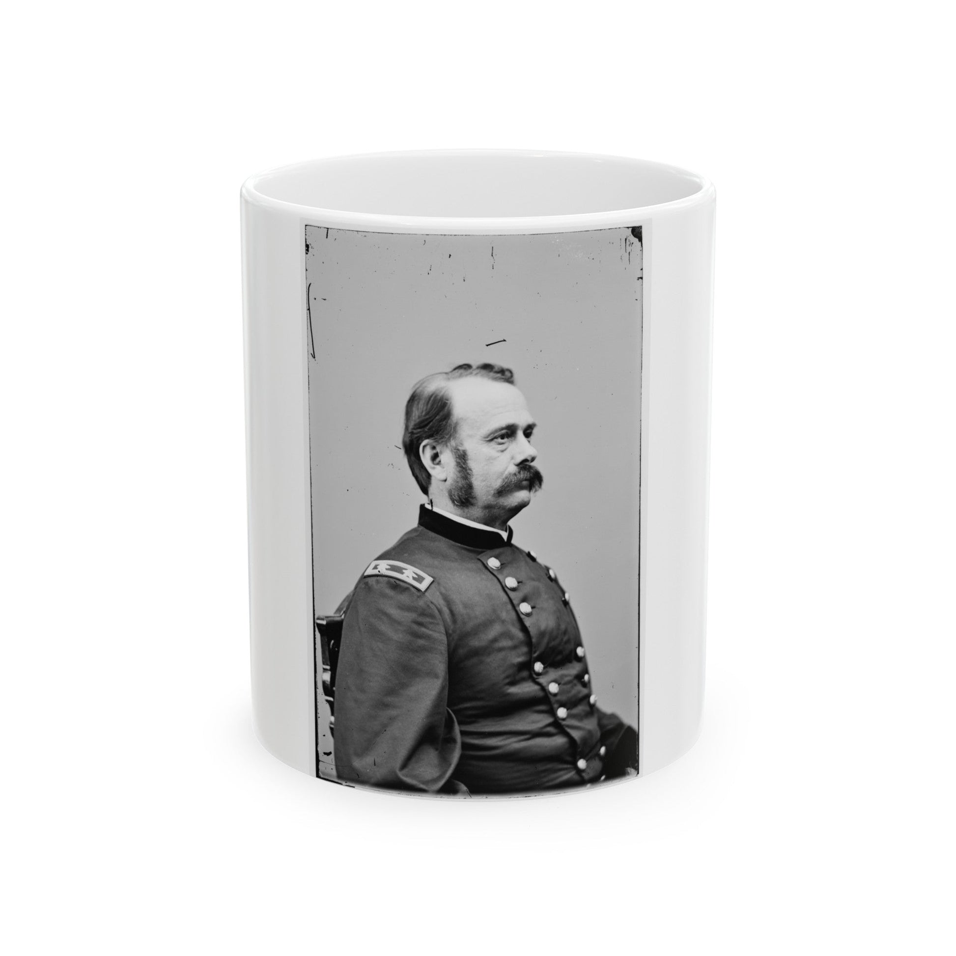 Portrait Of Maj. Gen. Lovell H. Rousseau, Officer Of The Federal Army (U.S. Civil War) White Coffee Mug-11oz-The Sticker Space