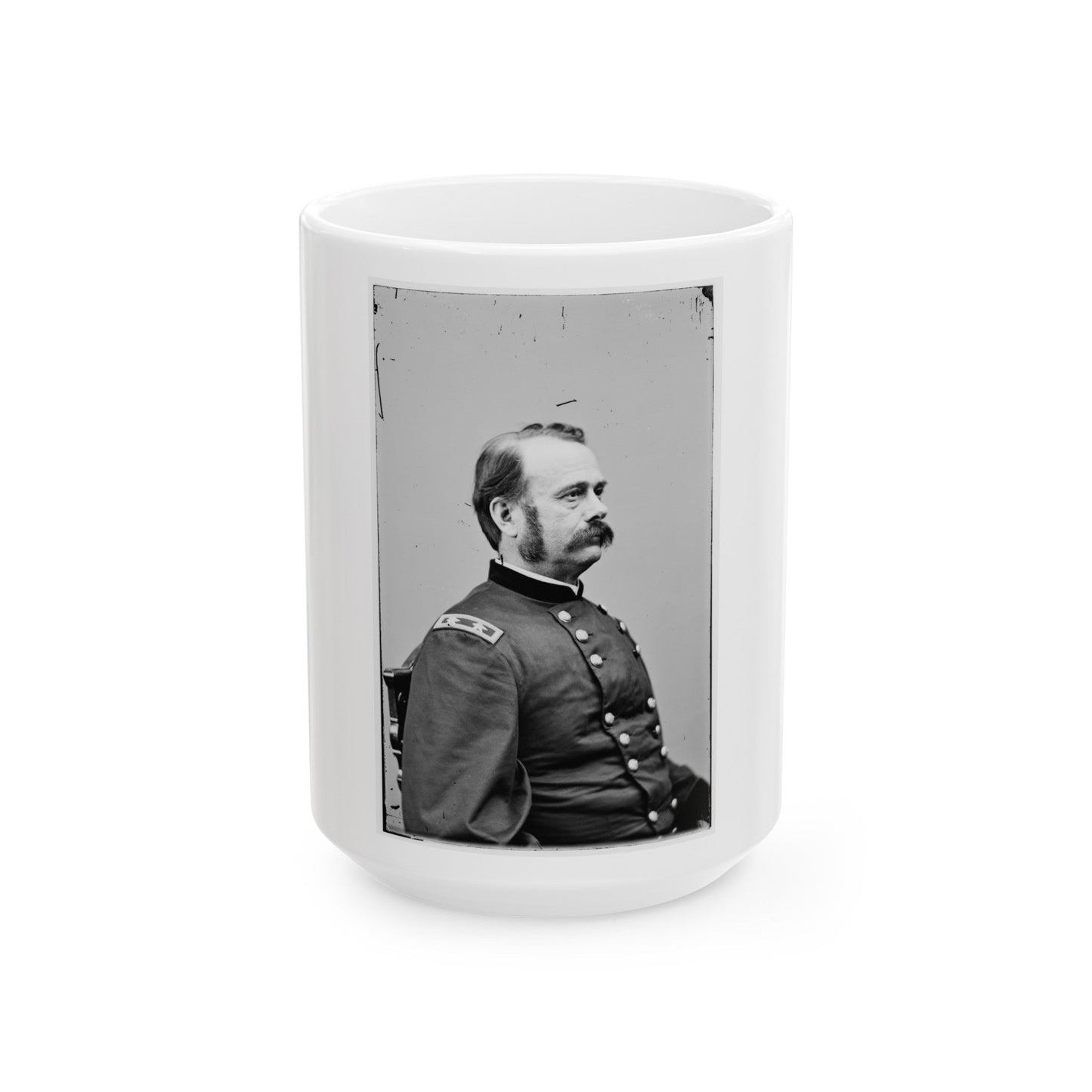 Portrait Of Maj. Gen. Lovell H. Rousseau, Officer Of The Federal Army (U.S. Civil War) White Coffee Mug-15oz-The Sticker Space