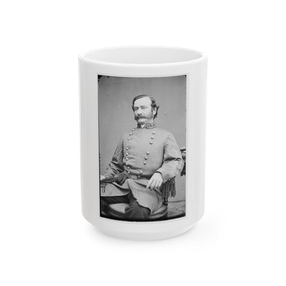 Portrait Of Maj. Gen. Mansfield Lovell, Officer Of The Confederate Army (U.S. Civil War) White Coffee Mug-15oz-The Sticker Space