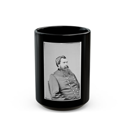 Portrait Of Maj. Gen. N. Martin Curtis, Officer Of The Federal Army (U.S. Civil War) Black Coffee Mug-15oz-The Sticker Space