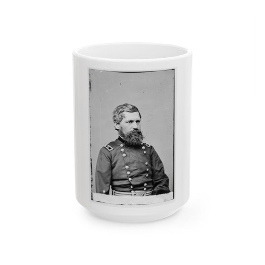 Portrait Of Maj. Gen. Oliver O. Howard, Officer Of The Federal Army (U.S. Civil War) White Coffee Mug-15oz-The Sticker Space