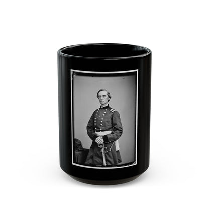 Portrait Of Maj. Gen. Schuyler Hamilton, Officer Of The Federal Army (U.S. Civil War) Black Coffee Mug-15oz-The Sticker Space