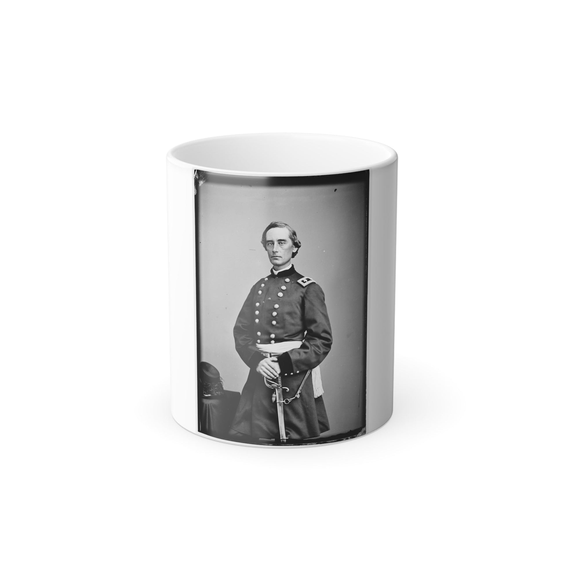 Portrait of Maj. Gen. Schuyler Hamilton, Officer of the Federal Army (U.S. Civil War) Color Morphing Mug 11oz-11oz-The Sticker Space