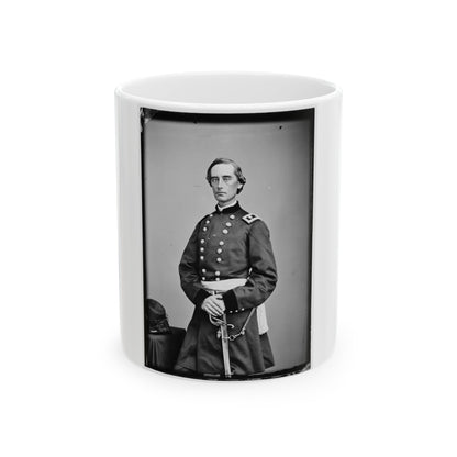 Portrait Of Maj. Gen. Schuyler Hamilton, Officer Of The Federal Army (U.S. Civil War) White Coffee Mug-11oz-The Sticker Space