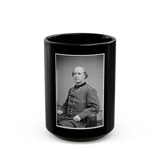 Portrait Of Maj. Gen. Stephen A. Hurlbut, Officer Of The Federal Army (U.S. Civil War) Black Coffee Mug-15oz-The Sticker Space