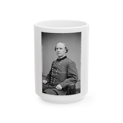 Portrait Of Maj. Gen. Stephen A. Hurlbut, Officer Of The Federal Army (U.S. Civil War) White Coffee Mug-15oz-The Sticker Space