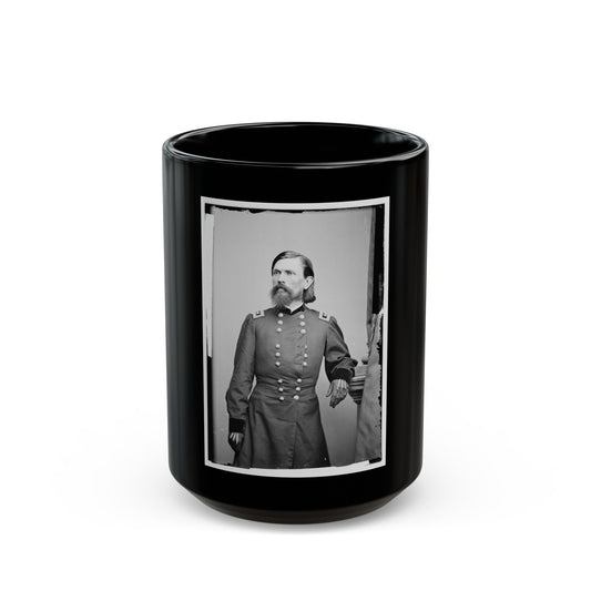 Portrait Of Maj. Gen. Thomas L. Crittenden, Officer Of The Federal Army (U.S. Civil War) Black Coffee Mug-15oz-The Sticker Space