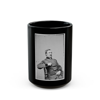 Portrait Of Maj. Gen. William F. Barry, Officer Of The Federal Army (U.S. Civil War) Black Coffee Mug-15oz-The Sticker Space