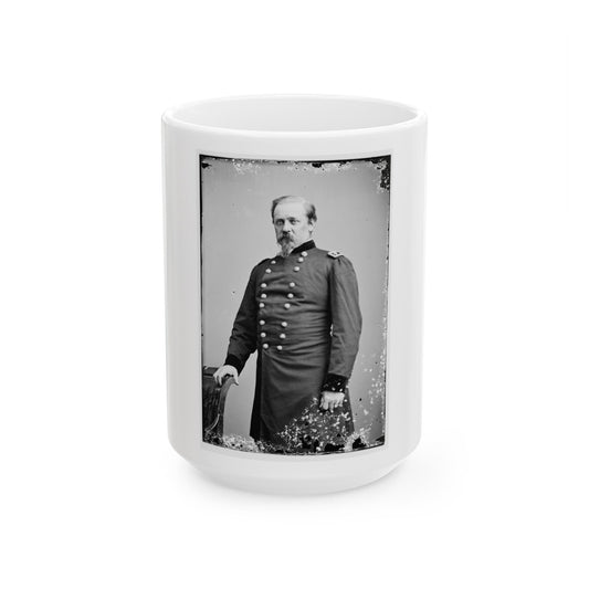 Portrait Of Maj. Gen. William F. Smith, Officer Of The Federal Army (U.S. Civil War) White Coffee Mug-15oz-The Sticker Space