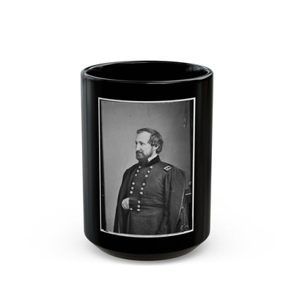 Portrait Of Maj. Gen. William S. Rosecrans, Officer Of The Federal Army (U.S. Civil War) Black Coffee Mug-15oz-The Sticker Space