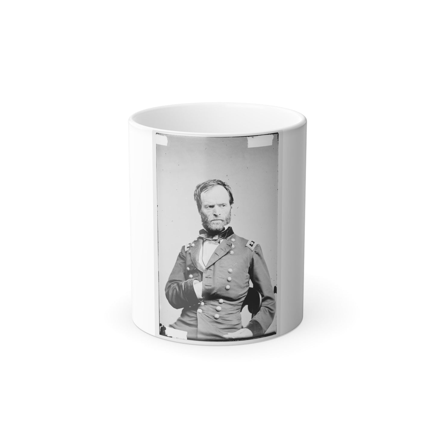 Portrait of Maj. Gen. William T. Sherman, Officer of the Federal Army (U.S. Civil War) Color Morphing Mug 11oz-11oz-The Sticker Space