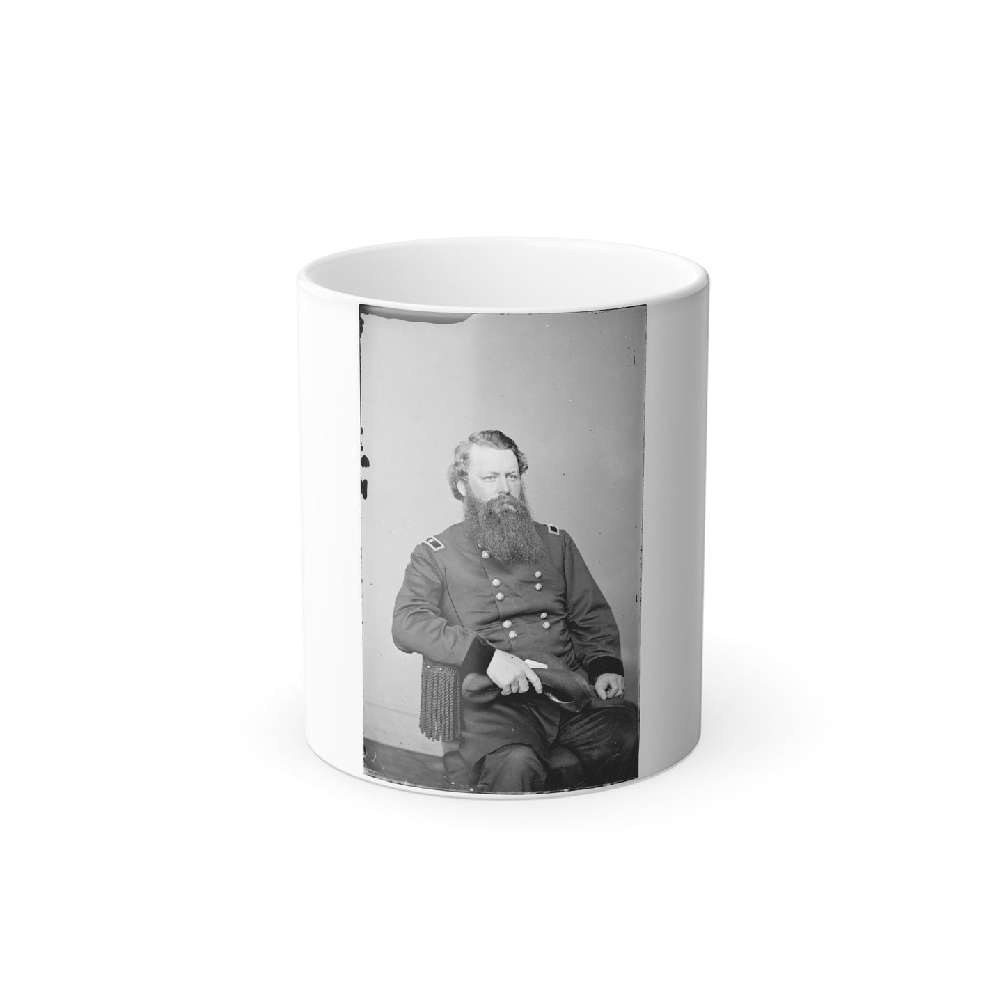 Portrait of Maj. Gen. William W. Belknap, Officer of the Federal Army (U.S. Civil War) Color Morphing Mug 11oz-11oz-The Sticker Space