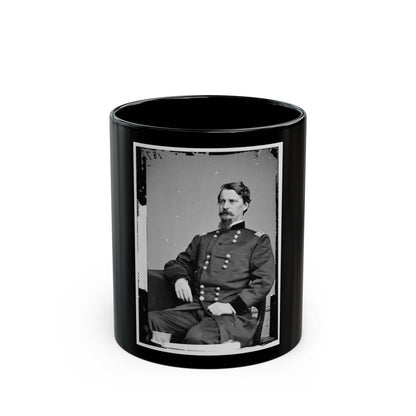 Portrait Of Maj. Gen. Winfield S. Hancock, Officer Of The Federal Army (U.S. Civil War) Black Coffee Mug-11oz-The Sticker Space