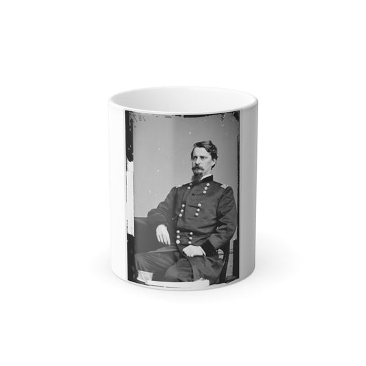 Portrait of Maj. Gen. Winfield S. Hancock, Officer of the Federal Army (U.S. Civil War) Color Morphing Mug 11oz-11oz-The Sticker Space