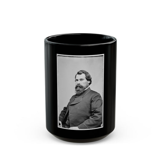 Portrait Of Postmaster-General John H. Regan, Officer Of The Confederate States Government (U.S. Civil War) Black Coffee Mug-15oz-The Sticker Space