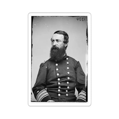 Portrait of Rear Adm. David D. Porter, Officer of the Federal Navy (U.S. Civil War) STICKER Vinyl Kiss-Cut Decal 6 Inch White - The Sticker Space