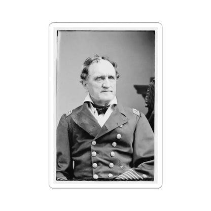 Portrait of Rear Adm. Francis H. Gregory, Officer of the Federal Navy (U.S. Civil War) STICKER Vinyl Kiss-Cut Decal 6 Inch White - The Sticker Space