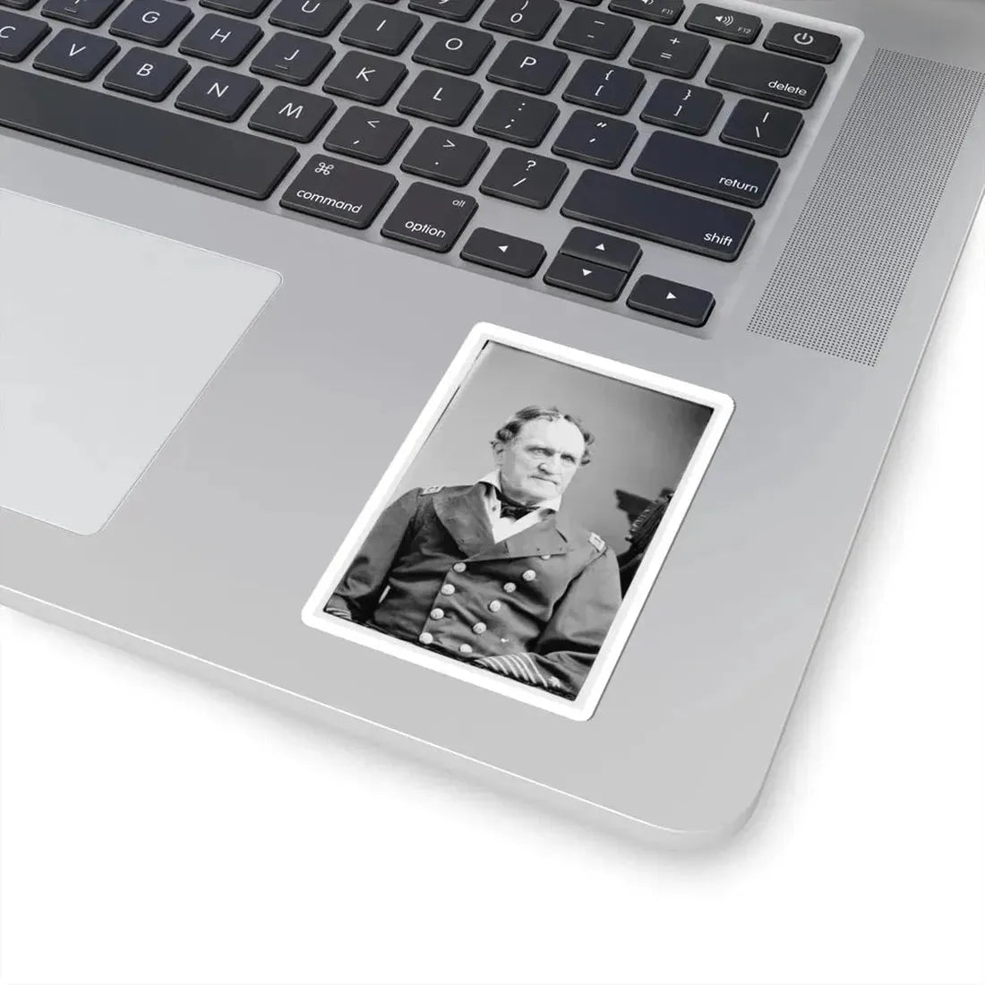 Portrait of Rear Adm. Francis H. Gregory, Officer of the Federal Navy (U.S. Civil War) STICKER Vinyl Kiss-Cut Decal - The Sticker Space