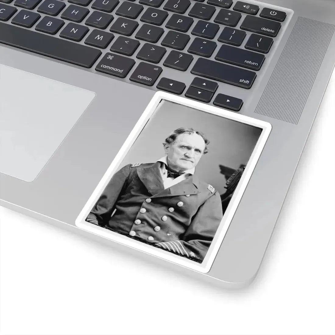 Portrait of Rear Adm. Francis H. Gregory, Officer of the Federal Navy (U.S. Civil War) STICKER Vinyl Kiss-Cut Decal - The Sticker Space