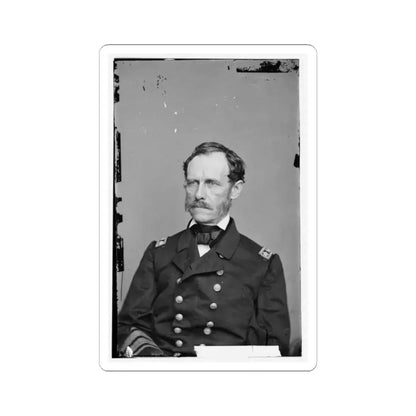 Portrait of Rear Adm. John A. Dahlgren, Officer of the Federal Navy (U.S. Civil War) STICKER Vinyl Kiss-Cut Decal 2 Inch White - The Sticker Space