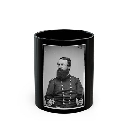 Portrait Of Rear Adm. David D. Porter, Officer Of The Federal Navy (U.S. Civil War) Black Coffee Mug-11oz-The Sticker Space