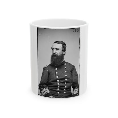 Portrait Of Rear Adm. David D. Porter, Officer Of The Federal Navy (U.S. Civil War) White Coffee Mug-11oz-The Sticker Space