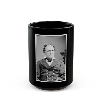 Portrait Of Rear Adm. Francis H. Gregory, Officer Of The Federal Navy (U.S. Civil War) Black Coffee Mug-15oz-The Sticker Space