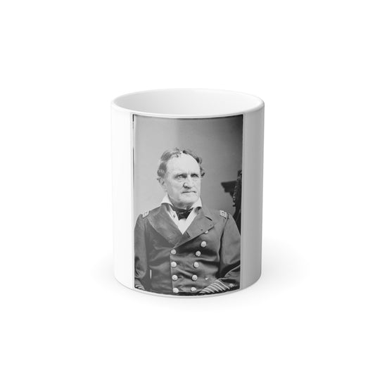 Portrait of Rear Adm. Francis H. Gregory, Officer of the Federal Navy (U.S. Civil War) Color Morphing Mug 11oz-11oz-The Sticker Space