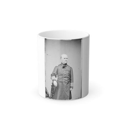 Portrait of Rear Adm. William B. Shubrick, Officer of the Federal Navy (U.S. Civil War) Color Morphing Mug 11oz-11oz-The Sticker Space