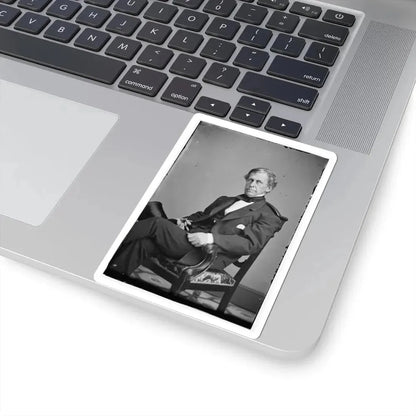 Portrait of Rear Admiral Charles Wilkes, Officer of the Federal Navy (U.S. Civil War) STICKER Vinyl Kiss-Cut Decal - The Sticker Space
