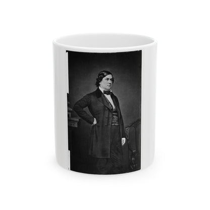 Portrait Of Secretary Of State Robert M. T. Hunter, Officer Of The Confederate States Government (U.S. Civil War) White Coffee Mug-11oz-The Sticker Space