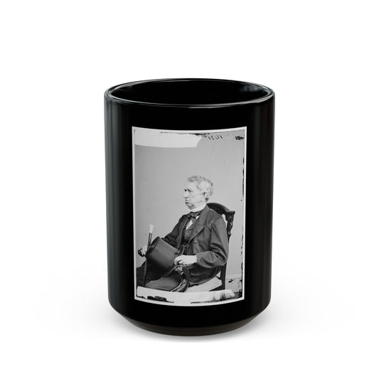 Portrait Of Secretary Of State William H. Seward, Officer Of The United States Government (U.S. Civil War) Black Coffee Mug-15oz-The Sticker Space