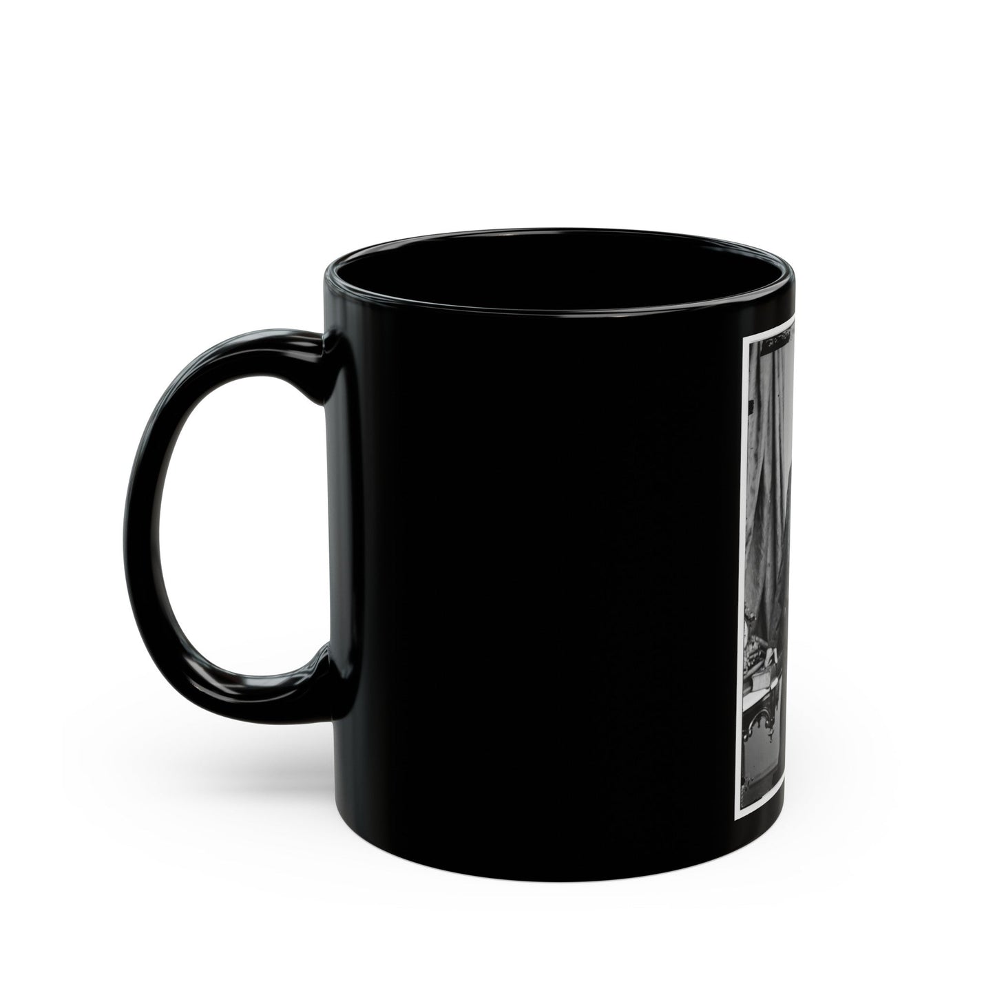 Portrait Of Secretary Of The Interior John P. Usher, Officer Of The United States Government (U.S. Civil War) Black Coffee Mug-The Sticker Space