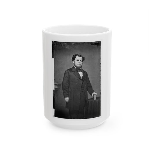 Portrait Of Secretary Of The Navy Stephen R. Mallory, Officer Of The Confederate States Government (U.S. Civil War) White Coffee Mug-15oz-The Sticker Space