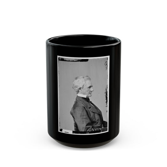 Portrait Of Secretary Of War Simon Cameron, Officer Of The United States Government (U.S. Civil War) Black Coffee Mug-15oz-The Sticker Space