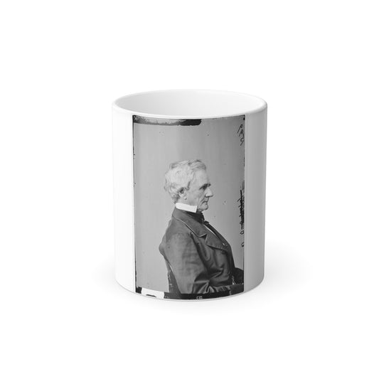 Portrait of Secretary of War Simon Cameron, Officer of the United States Government (U.S. Civil War) Color Morphing Mug 11oz-11oz-The Sticker Space