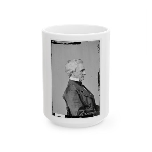 Portrait Of Secretary Of War Simon Cameron, Officer Of The United States Government (U.S. Civil War) White Coffee Mug-15oz-The Sticker Space