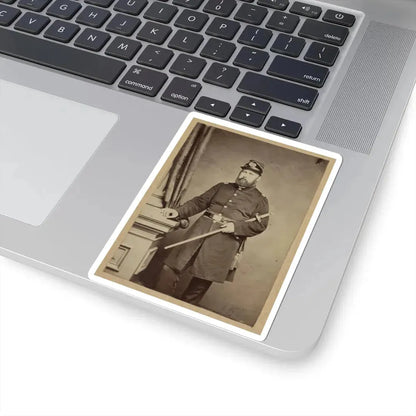 Portrait of Union Officer Holding a Sword in His Arm (U.S. Civil War) STICKER Vinyl Kiss-Cut Decal - The Sticker Space