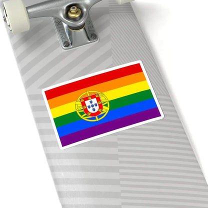 Portugal LGBT flag (Portugal) STICKER Vinyl Kiss-Cut Decal - The Sticker Space
