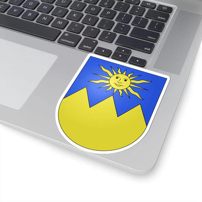 Porza-coat of arms (Switzerland) (Coat of Arms) STICKER Vinyl Kiss-Cut Decal - The Sticker Space