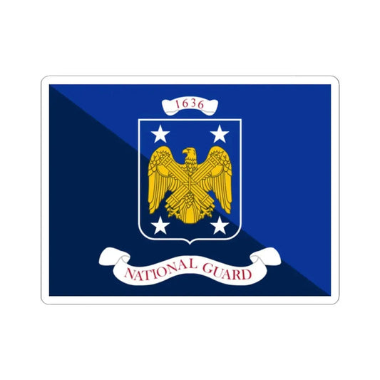 Positional flag of the Senior Enlisted Advisor to the Chief of the National Guard Bureau (United States) STICKER Vinyl Kiss-Cut Decal 2 Inch White - The Sticker Space