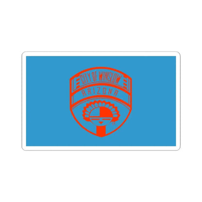 Possible former flag of Winslow Arizona (United States) STICKER Vinyl Kiss-Cut Decal 2 Inch White - The Sticker Space