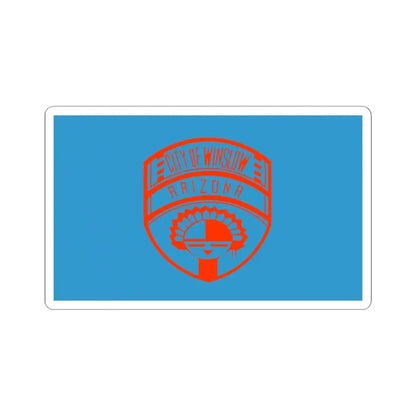 Possible former flag of Winslow Arizona (United States) STICKER Vinyl Kiss-Cut Decal 6 Inch White - The Sticker Space