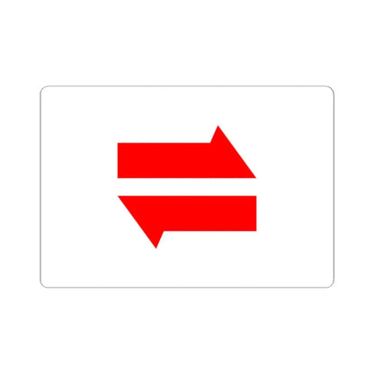 Postal flag of Mengjiang (China) STICKER Vinyl Kiss-Cut Decal 2 Inch White - The Sticker Space