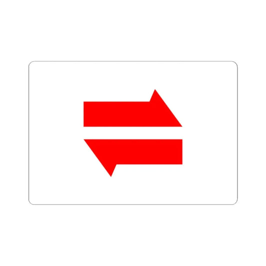 Postal flag of Mengjiang (China) STICKER Vinyl Kiss-Cut Decal 2 Inch White - The Sticker Space